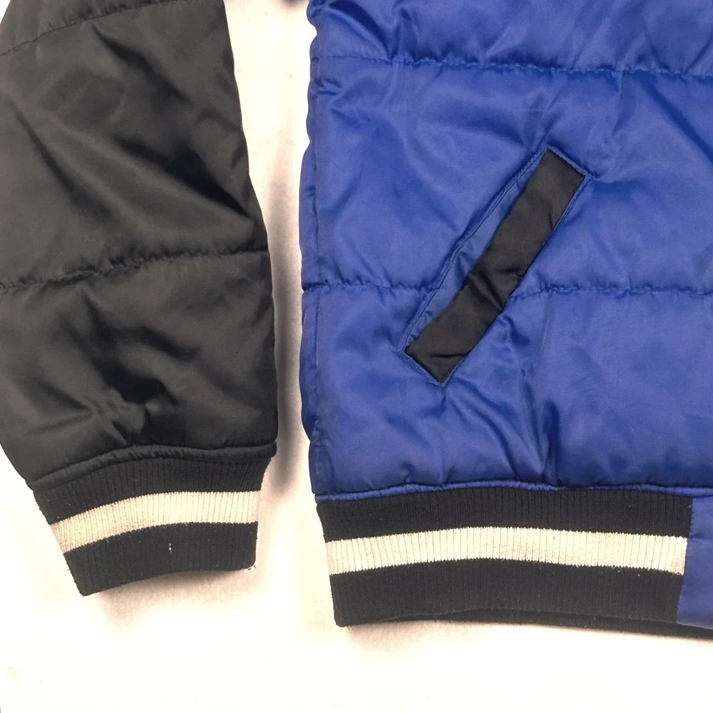 Jordan Boys Puffer Varsity Bomber Jacket XL (20) Blue Black Jumpman Streetwear‎